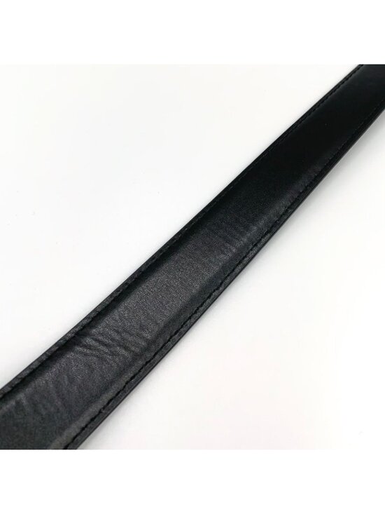 Celine Triomphe Leather Black Belt Gold main image 8